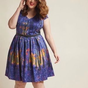 Fall Magic capsulated in an A-Line Dress 3x